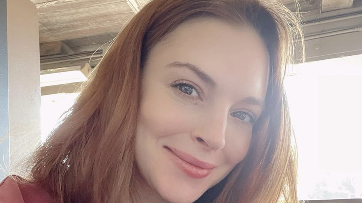 Selfie of Lindsay Lohan on her Instagram
