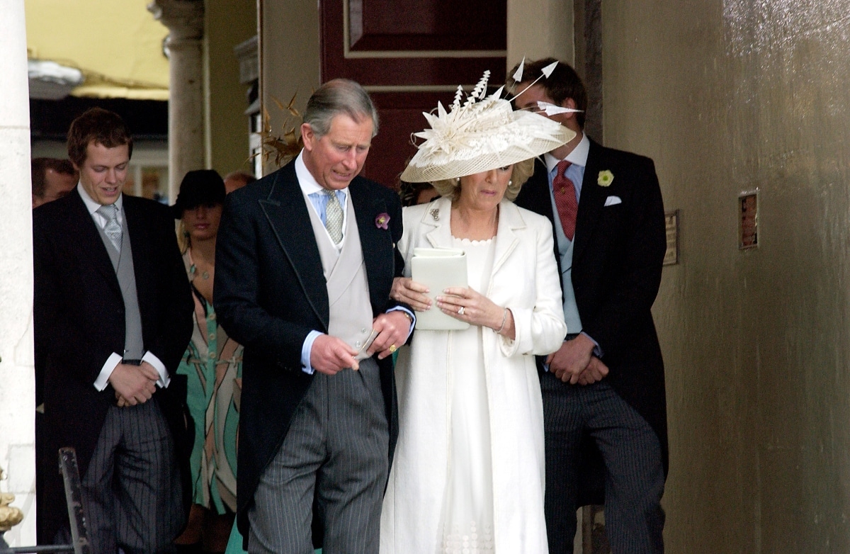 Prince Charles and Camilla Parker Bowles on their wedding day
