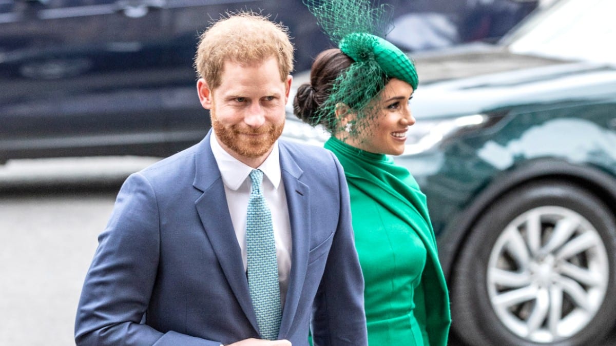 Prince Harry, Duke Of Sussex and Meghan Markle, Duchess Of Sussex. Commonwealth Day 2020 Service at Westminster Abbey in London.