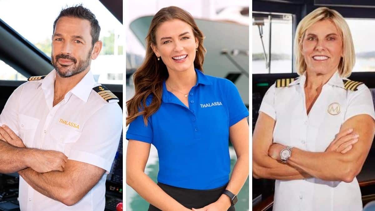 Below Deck Dow Under star Aesha Scott dishes Captain Jason Chambers and Captain Sandy Yawn.