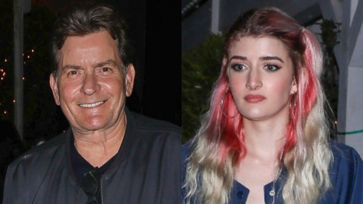 Charlie Sheen with his daughter Sami