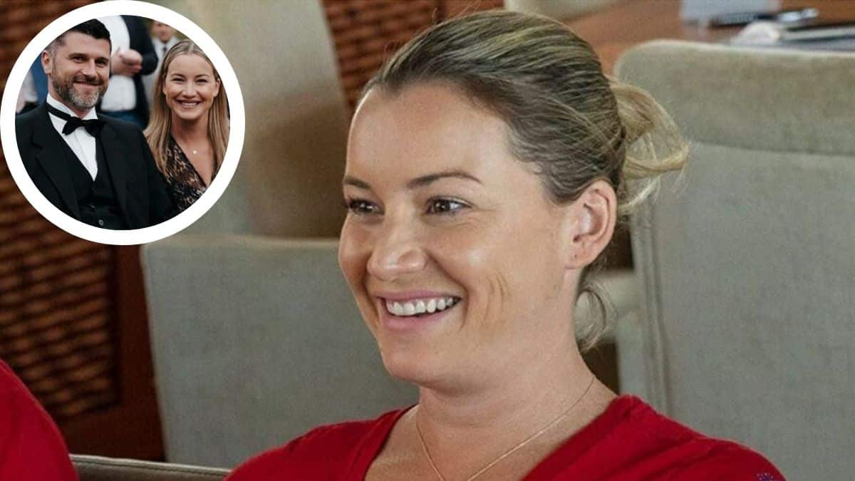 Below Deck stars react to Hannah Ferrier's wedding photos.