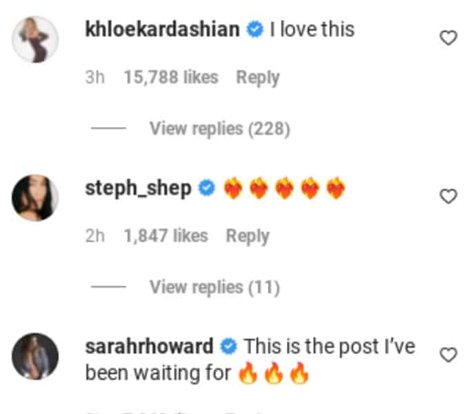 Kim Kardashian comments.