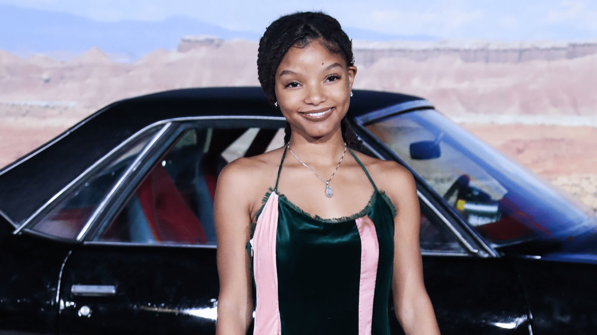 Actress Halle Bailey arrives at the Los Angeles Premiere Of Netflix's 'El Camino: A Breaking Bad Movie' held at the Regency Village Theatre.