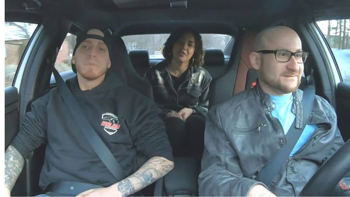 Mike Berk with his friends John and Nelcy