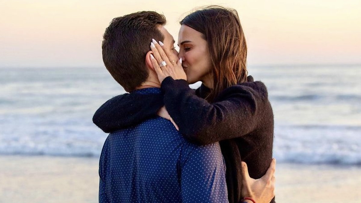 Andi Dorfman and her fiance Blaine