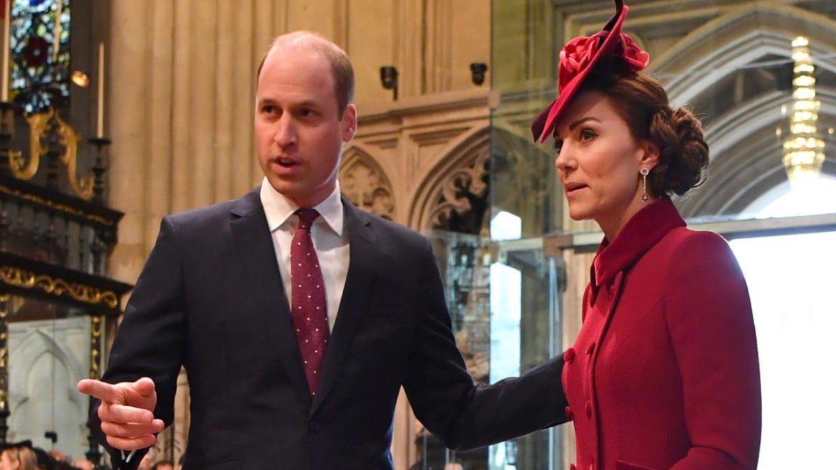 Prince William Duke Of Cambridge and Kate Middleton, Duchess of Cambridge. Commonwealth Day 2020 Service at Westminster Abbey
