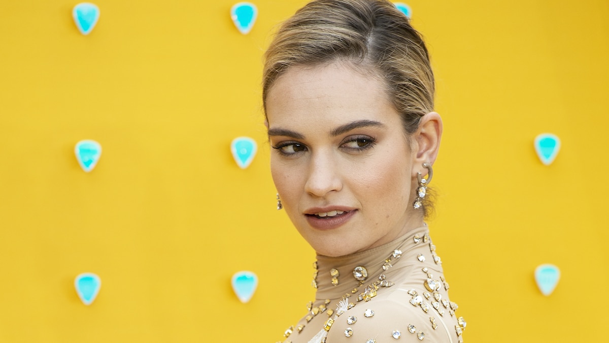 Lily James in London