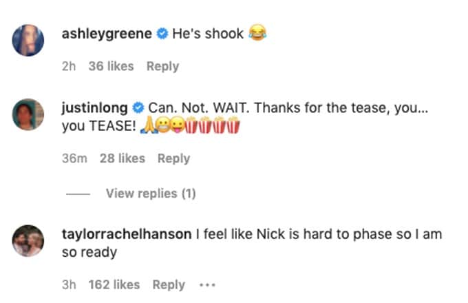 Comments under Nick Viall's post 