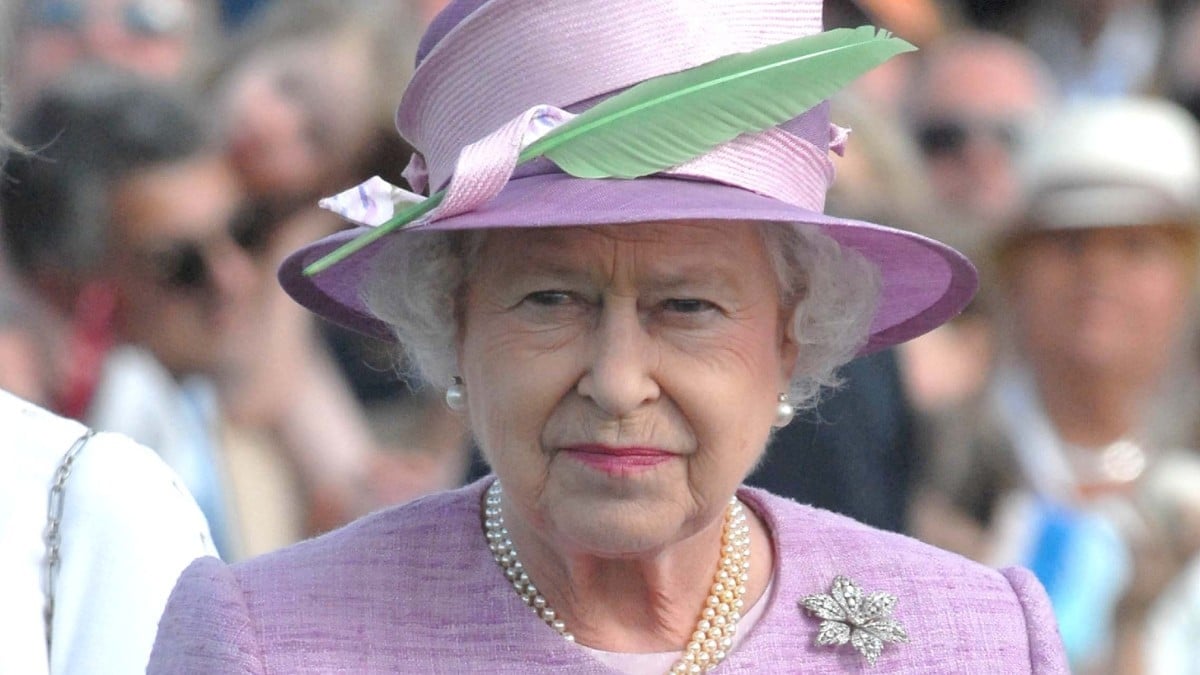 Queen Elizabeth at a polo event near her resdence at Windsor Castle, Windsor near London. 2008