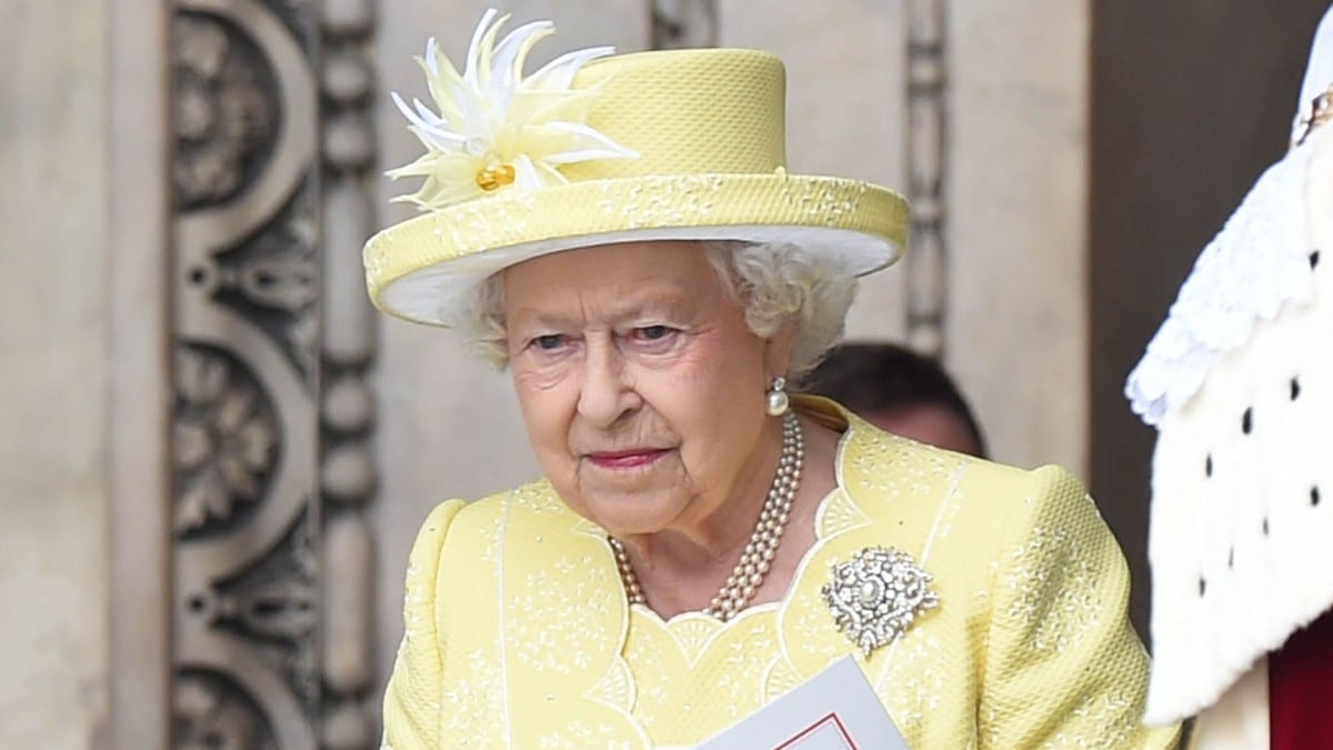Her Majesty Queen Elizabeth II attends the National Services of Thanksgiving at St. Paul's Cathedral in honor of her 90th birthday.