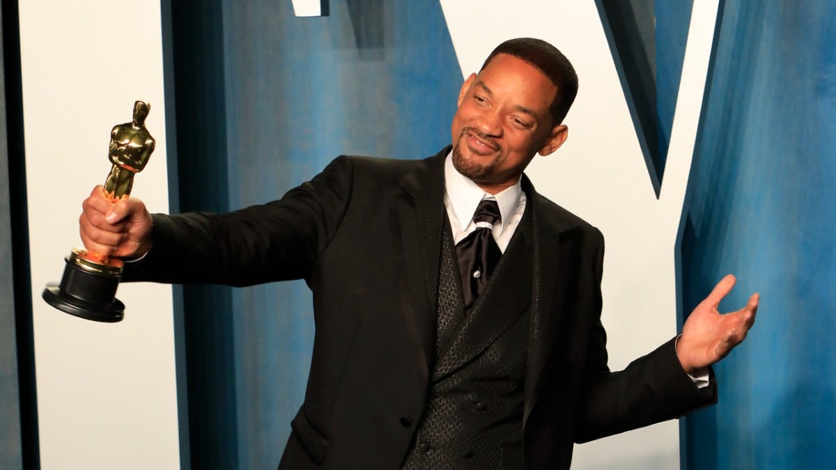 Will Smith at the Vanity Fair Oscar Party at Wallis Annenberg Center for the Performing Arts on March 27, 2022