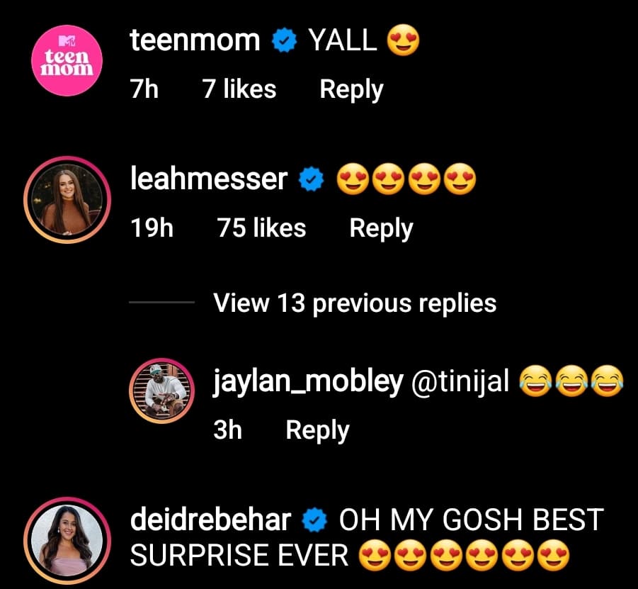 jaylan mobley's followers comment on leah messer buying him a puppy