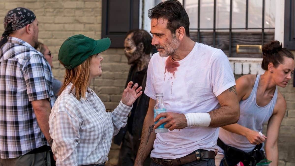 Jeffrey Dean Morgan stars as Negan, as seen in Episode 12 of AMC's The Walking Dead Season 8