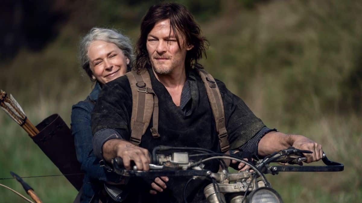 Melissa McBride as Carol Peletier and Norman Reedus as Daryl Dixon, as seen in Episode 18 of AMC's The Walking Dead Season 10