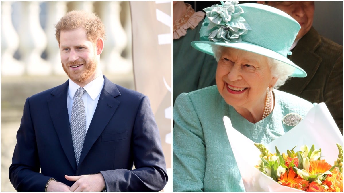 Prince Harry and the Queen attend a royal event