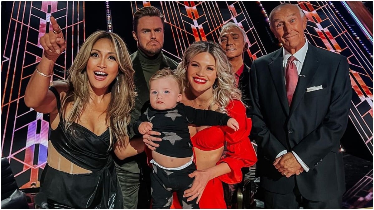 Witney Carson with DWTS judges