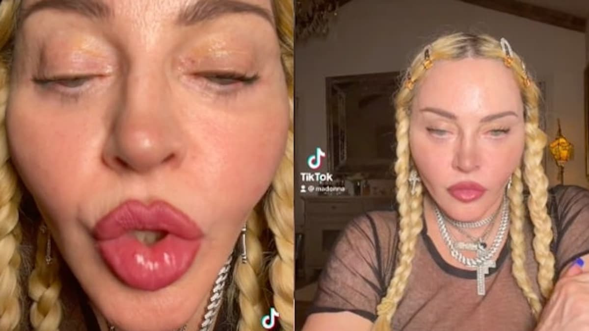 Madonna in her TikTok video