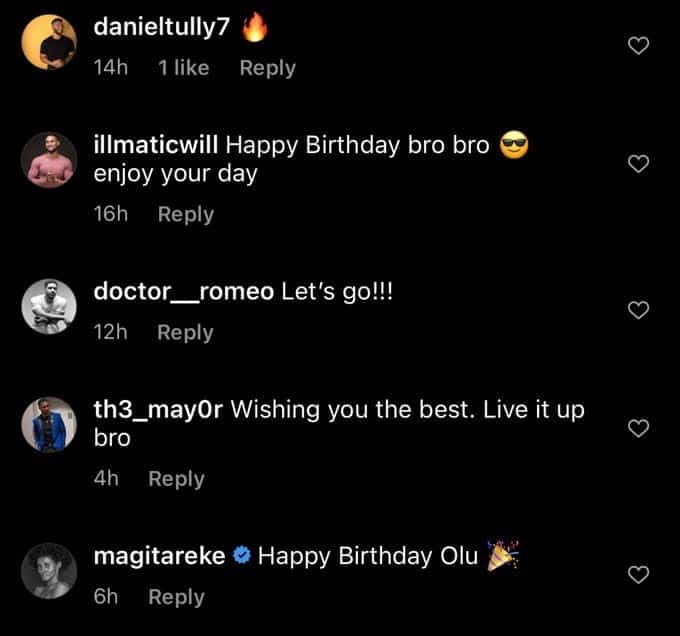 Olumide Onajide's comment section