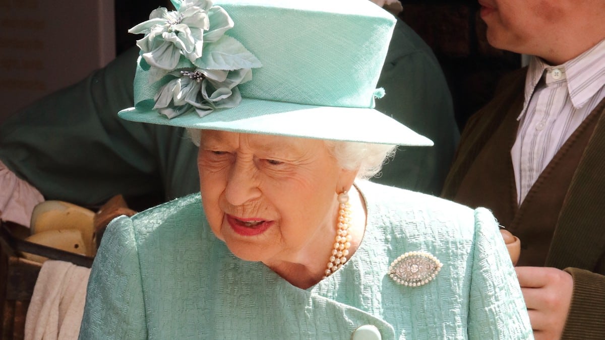 Her Majesty Queen Elizabeth II visits a replica of one of the original Sainsbury's stores in Covent Garden, London, on the occasion of their 150th anniversary. May 22nd 2019