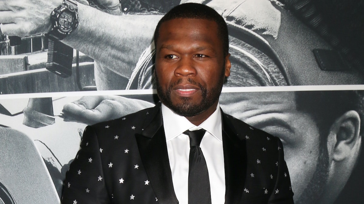 50 cent at the Den of Thieves Premiere at Regal LA Live Theaters