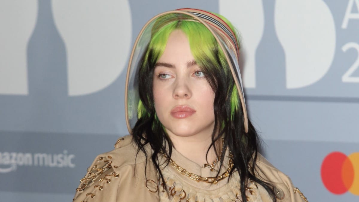Billie Eilish places cleavage on show in customized Gucci costume on the Met Gala
