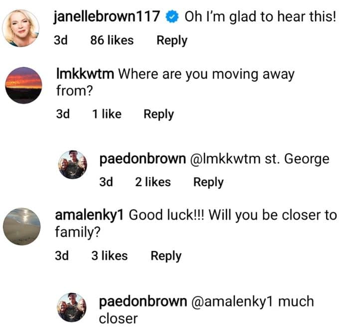 paedon brown receives support on IG after announcing his move from st. george to salt lake city, utah