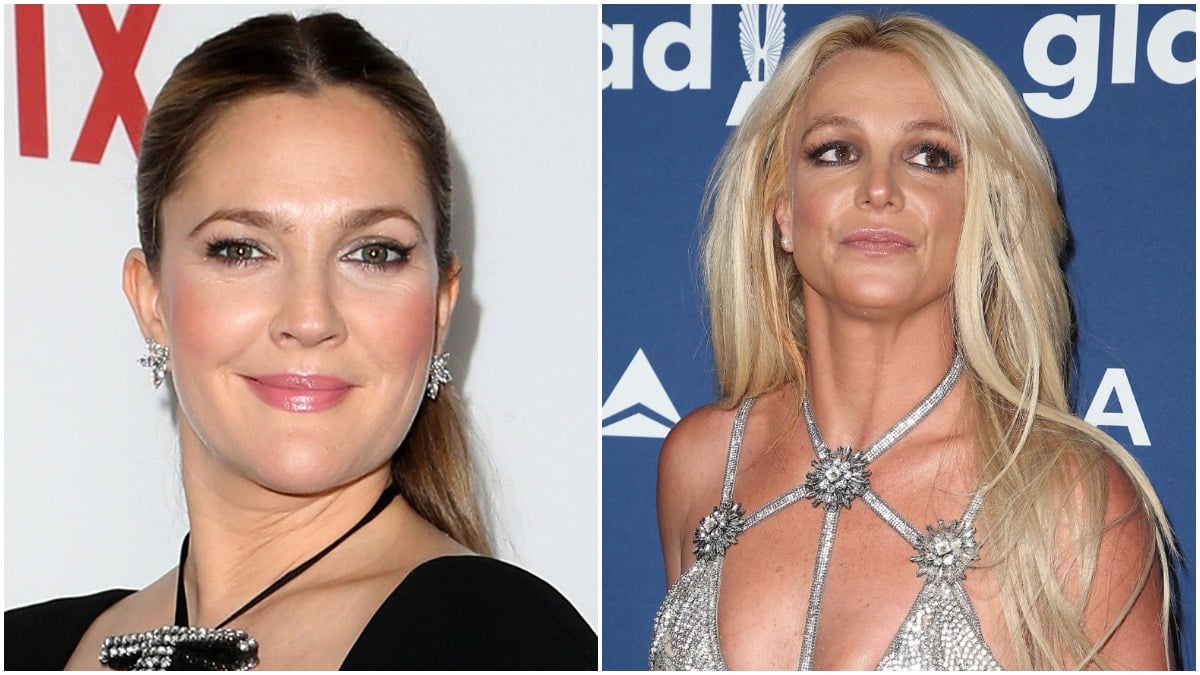 Drew Barrymore and Britney Spears on the red carpet