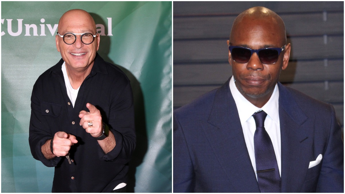 Howie Mandel and Dave Chappelle on the red carpet