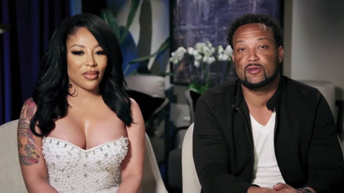 K. Michelle and Kastan Sims in the Marriage Boot Camp confessional