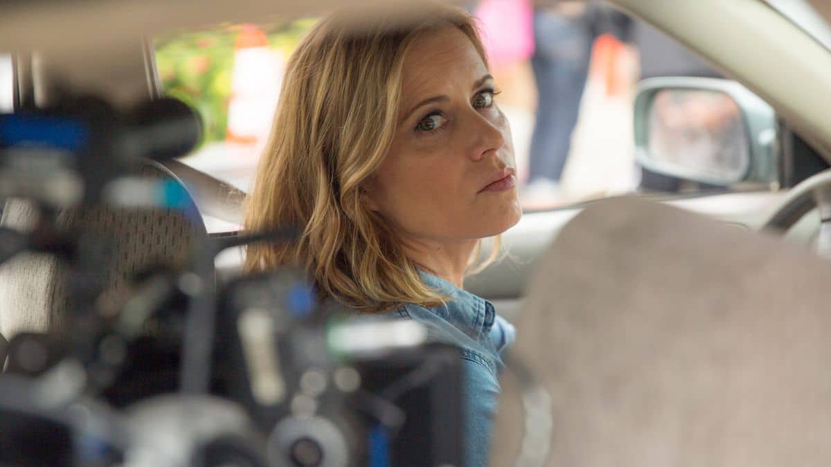 Kim Dickens stars as Madison Clark, as seen in behind-the-scenes footage from Episode 3 of AMC's Fear the Walking Dead Season 1