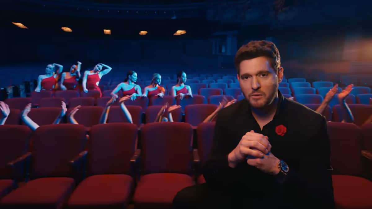 Michael Bublé in his Higher music video