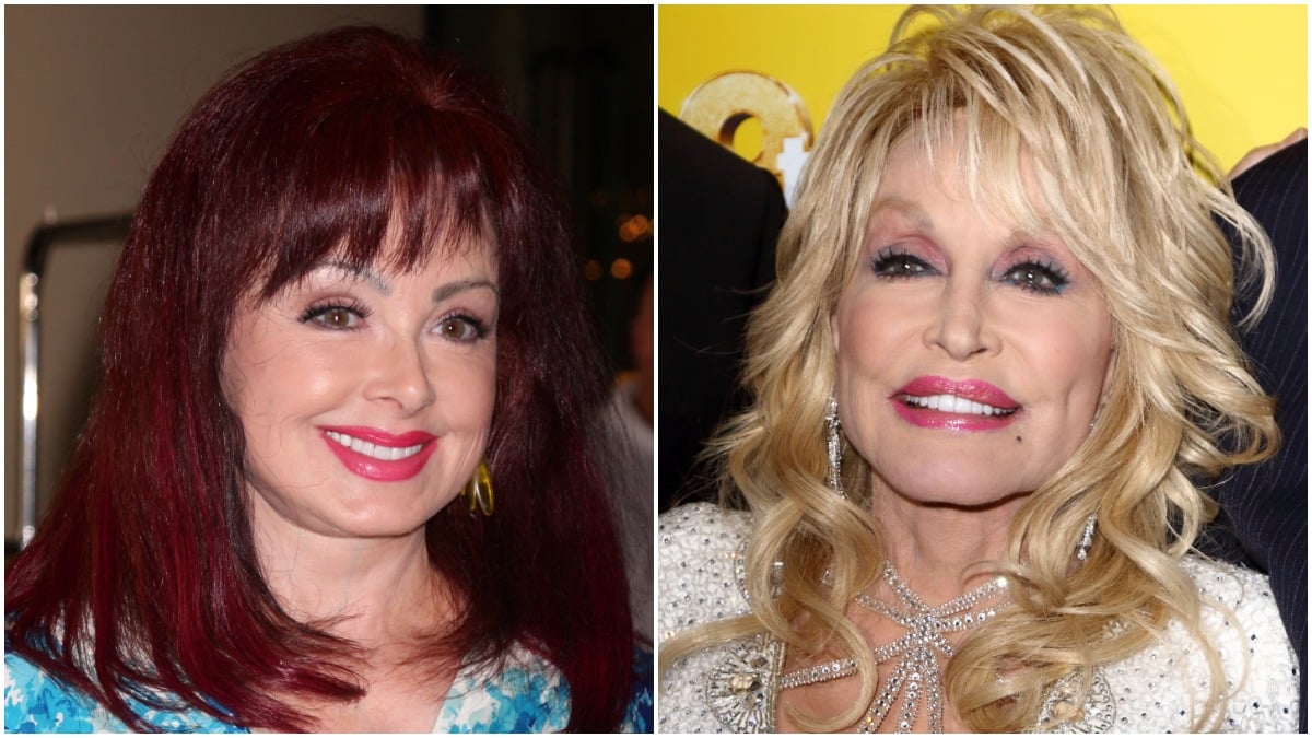 Naomi Judd and Dolly Parton on the red carpet