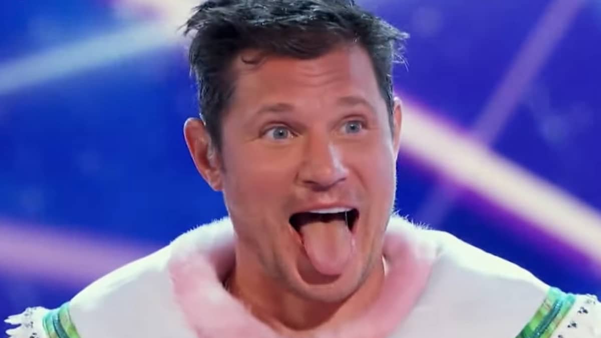 Nick Lachey unmasked on The Masked Singer
