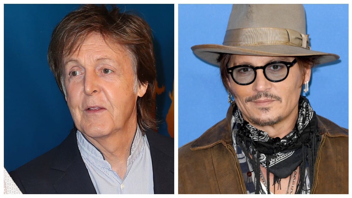Paul McCartney and Johnny Depp on the red carpet2