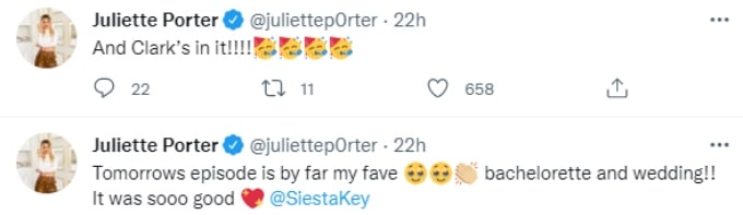 Juliette comments on tonight's new episode.
