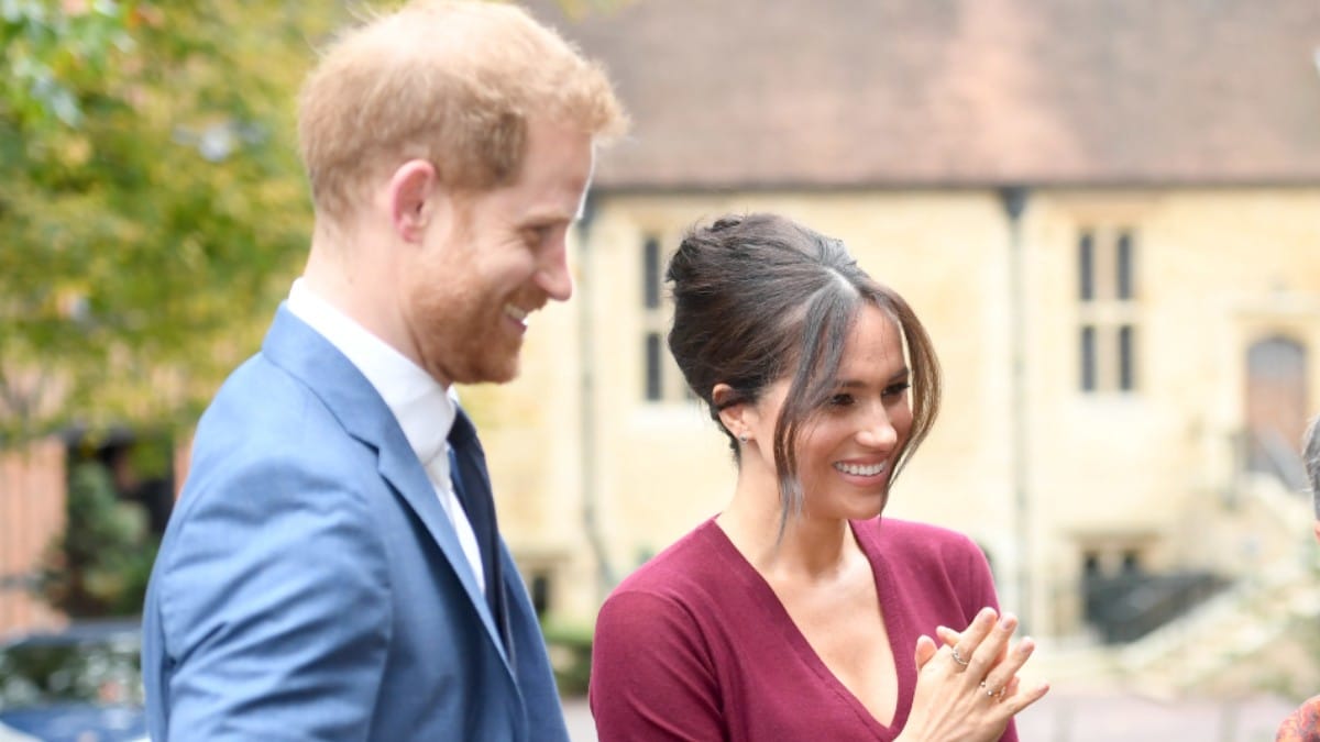 Prince Harry and Meghan attend a royal event