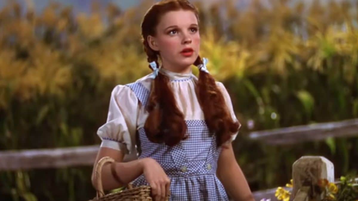 Judy Garland in the Wizard of Oz.