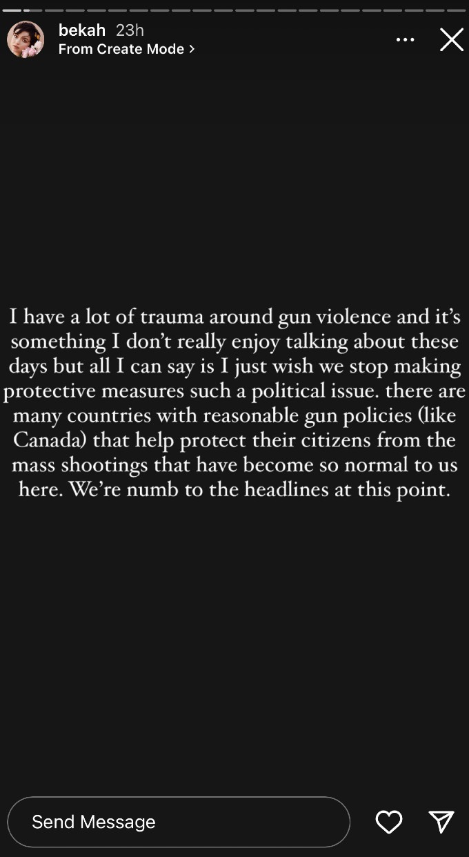 Bekah Martinez talks gun violence.