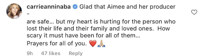 Carrie Ann Inaba's coment on Sharon's post