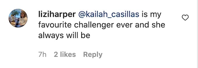 fan comments about kailah casillas on all stars 3