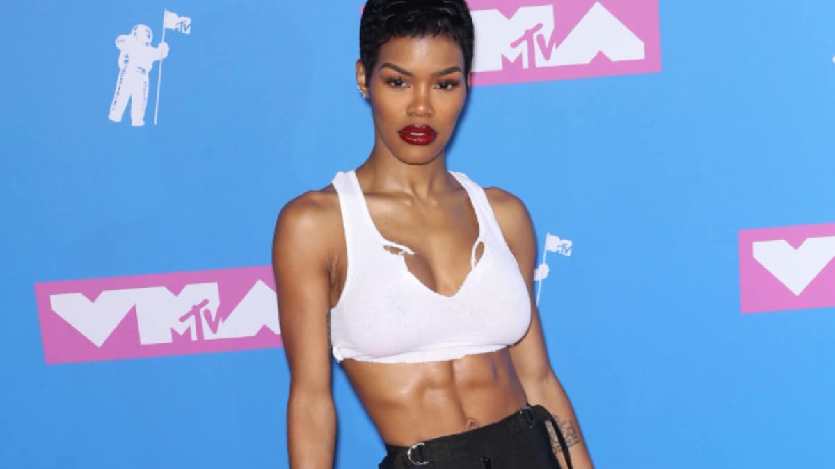 Teyana Taylor offers a peek of her black thong underwear, full view of rock onerous abs for BBMAs