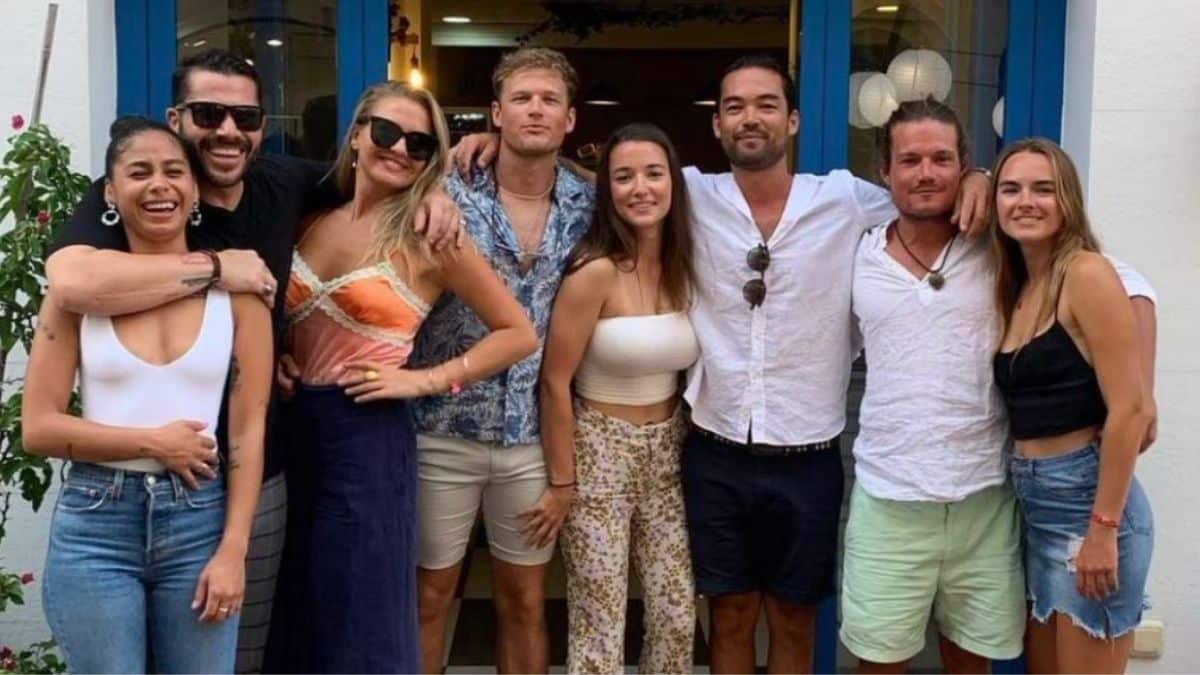 Below Deck Sailing Yacht stars come together or a mini reunion.
