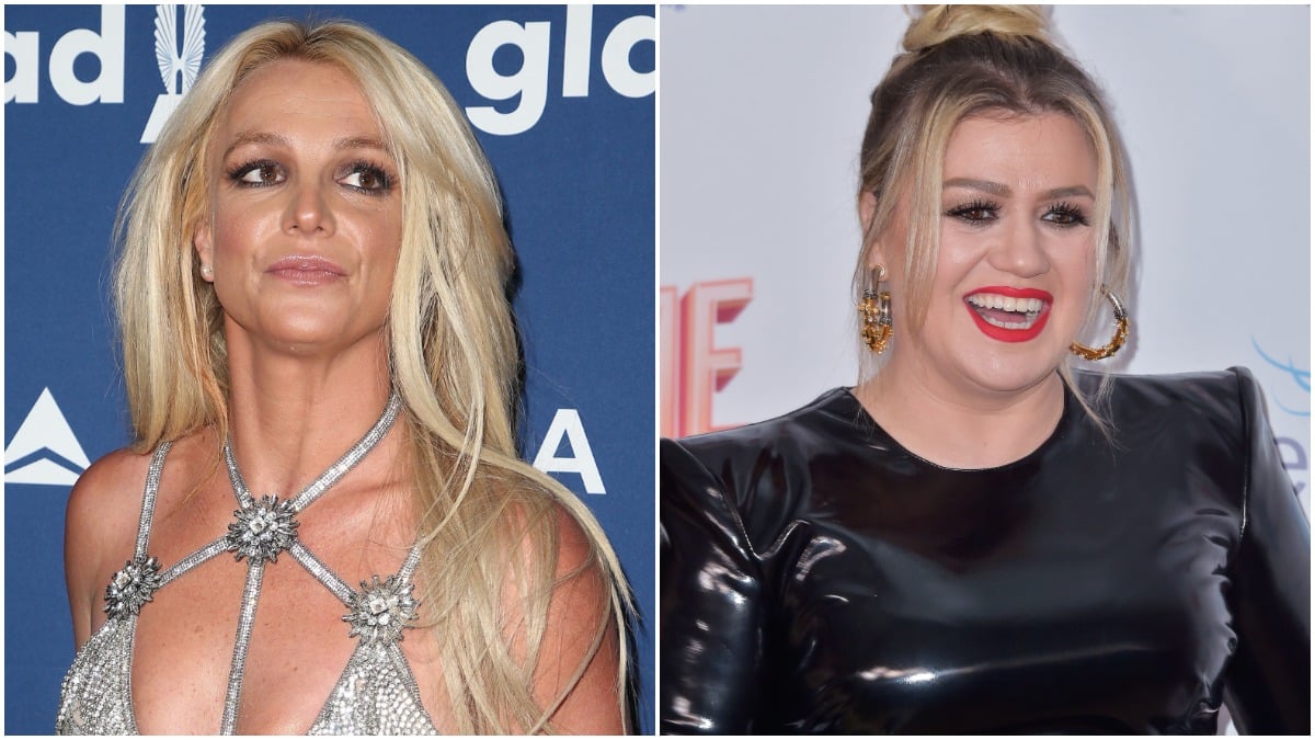 Britney Spears and Kelly Clarkson on the red carpet
