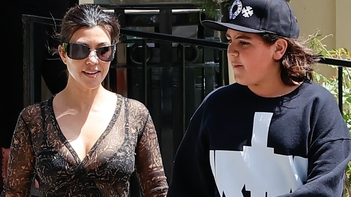 Kourtney Kardashian and Mason Disick