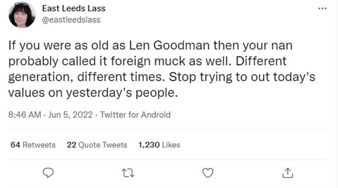 Len Goodman Twitter 1