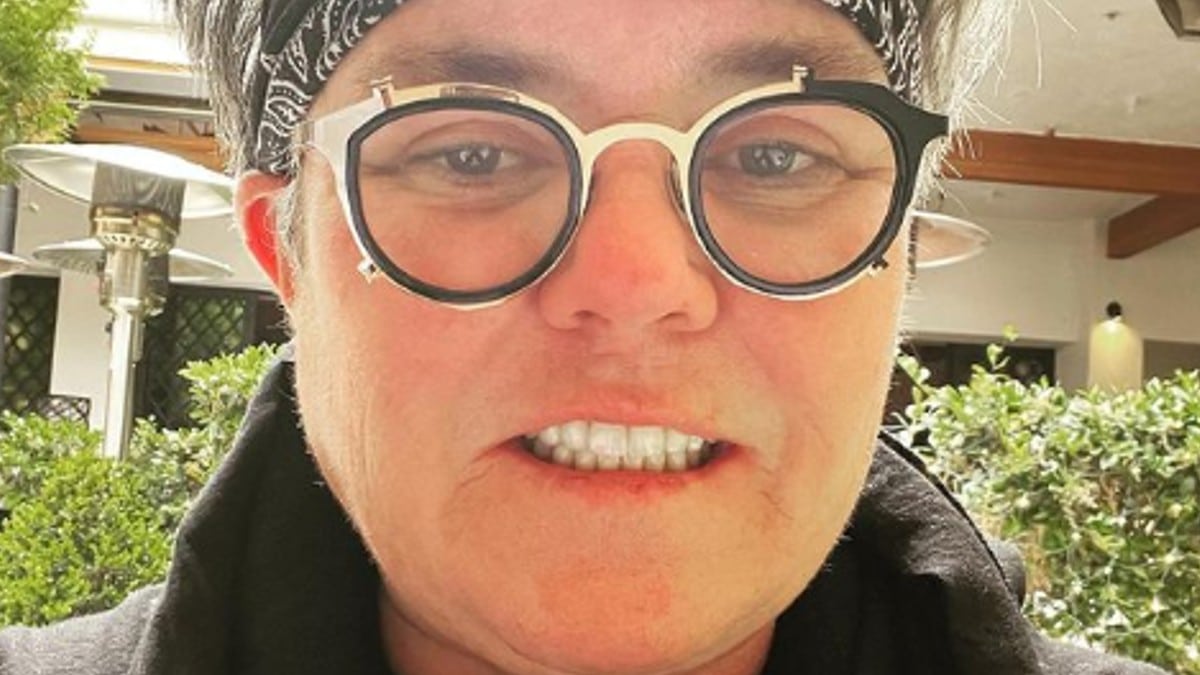Rosie O'Donnell takes a selfie on Instagram