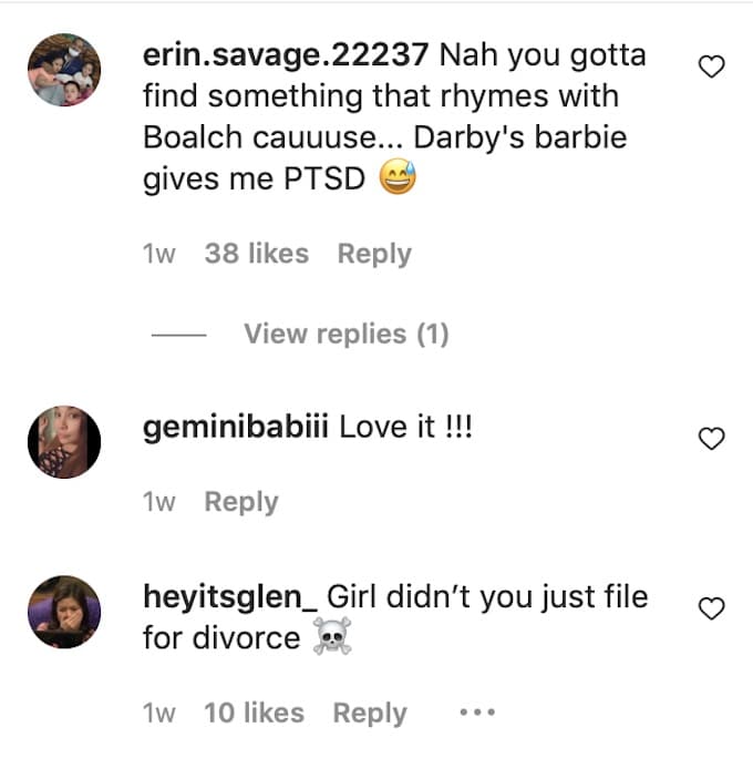 ashley darby comment
