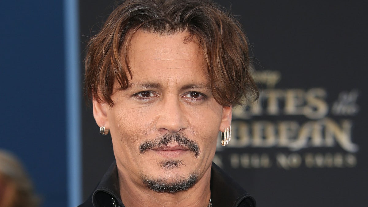 Johnny Depp at Pirates premiere