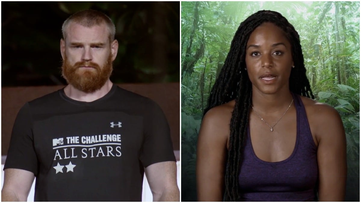wes bergmann and nia moore in the challenge all stars 3
